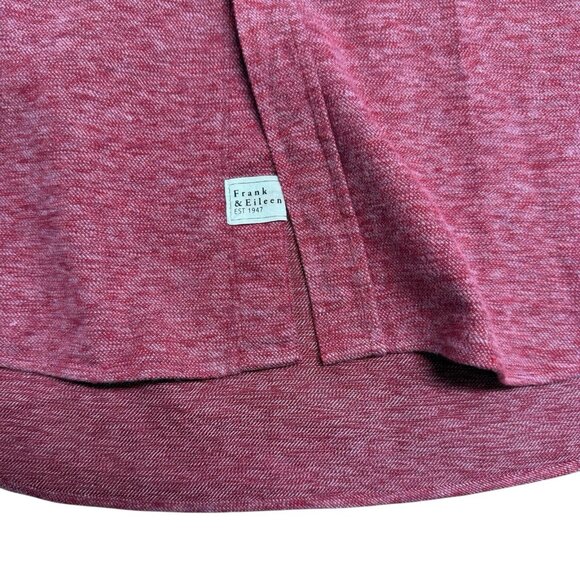 FRANK & EILEEN STYLE EILEEN BUTTON UP SHIRT FLANNEL RED HEATHERED COTTON SIZE S - Picture 6 of 10